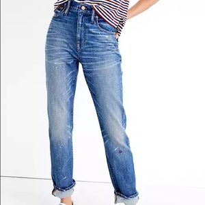 Madewell High Rise Slim Boyjean: Painter Edition